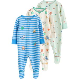 Next Nachtkledij  royal blue/koningsblauw / pasteelgeel / grijs gemêleerd / pastelgroen