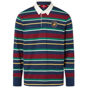 Finshley & Harding London Sweatshirt ' Walkfield '  marine / geel / groen / wit