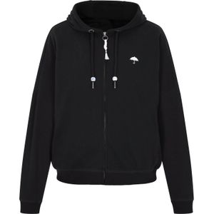 Schmuddelwedda - Sweatvest - Zwart - Capuchon met Trekkoord