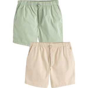 Next Broek  beige / pastelgroen