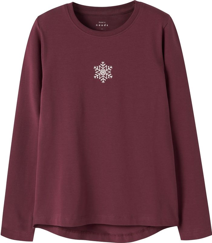 NAME IT Shirt 'NKFVIX'  bourgogne / wit