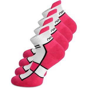 normani Sportsokken  pink / zwart / wit