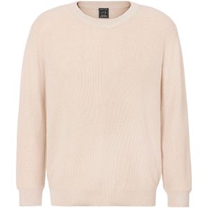 Pullover - Beige - Katoenmix - Ronde Hals - Lange Mouwen