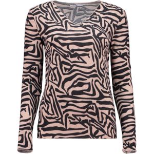 Hailys Shirt 'Zi44na'  beige / zwart