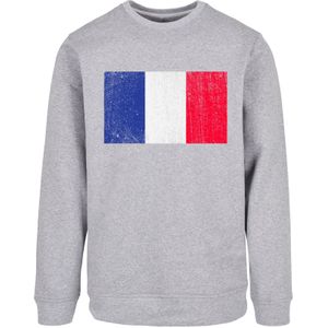 F4NT4STIC Sweatshirt 'France Frankreich Flagge'  kobaltblauw / grijs / rood / wit
