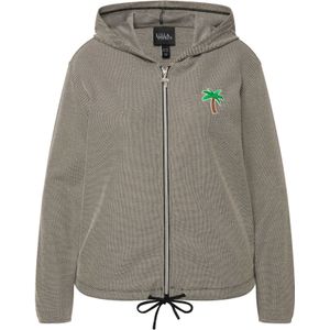 Ulla Popken Sweatvest  donkerbeige / bruin / groen / zwart