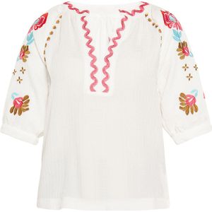 usha FESTIVAL Blouse  gemengde kleuren / wit