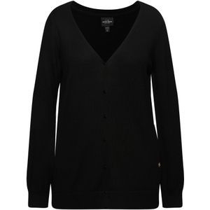 Ulla Popken Gebreid vest  zwart