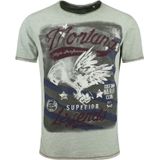KEYLARGO - MT Montana Round T-shirts - Faded Moss - Voor Heren