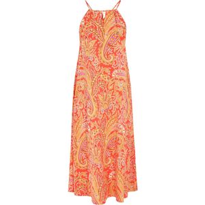 IZIA Jurk 'Spring Summer'  curry / lichtgeel / oranje / rosa