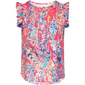 NALLY Top 'Fashion Look'  blauw / geel / framboos / wit