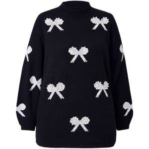 MIAMODA Trui  zwart / wit