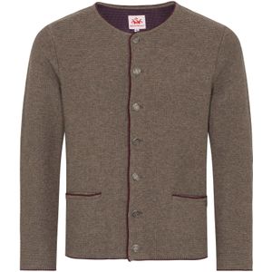 SPIETH & WENSKY Gebreide klederdrachtjas 'Pocking'  bruin gemêleerd