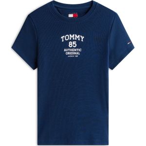 Tommy Jeans Shirt  navy / wit