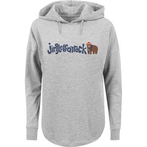 F4NT4STIC Sweatshirt 'Christmas Jingle Bear Rock'  blauw / bruin / grijs gemêleerd / rood