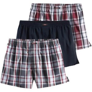 H.I.S Boxershorts  grijs / rood / zwart / wit