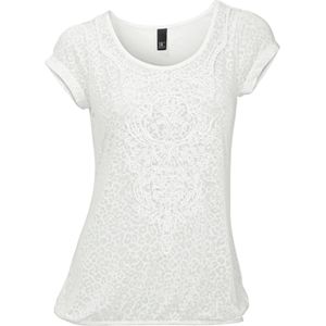 T-shirt - Wit - 50% Polyester 50% Viscose
