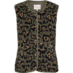Only - Onlbaby Life Teddy - Gilet - Kalamata/Leopard - Dames