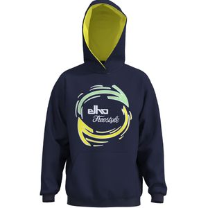 elho Sweatshirt 'Luzern 89'  donkerblauw / lichtgeel / groen / wit