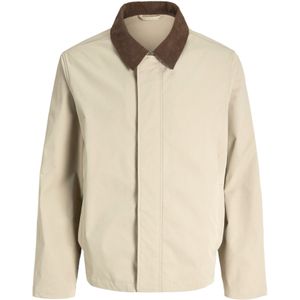 JACK & JONES Tussenjas 'JJWILLIAM'  crème / donkerbruin
