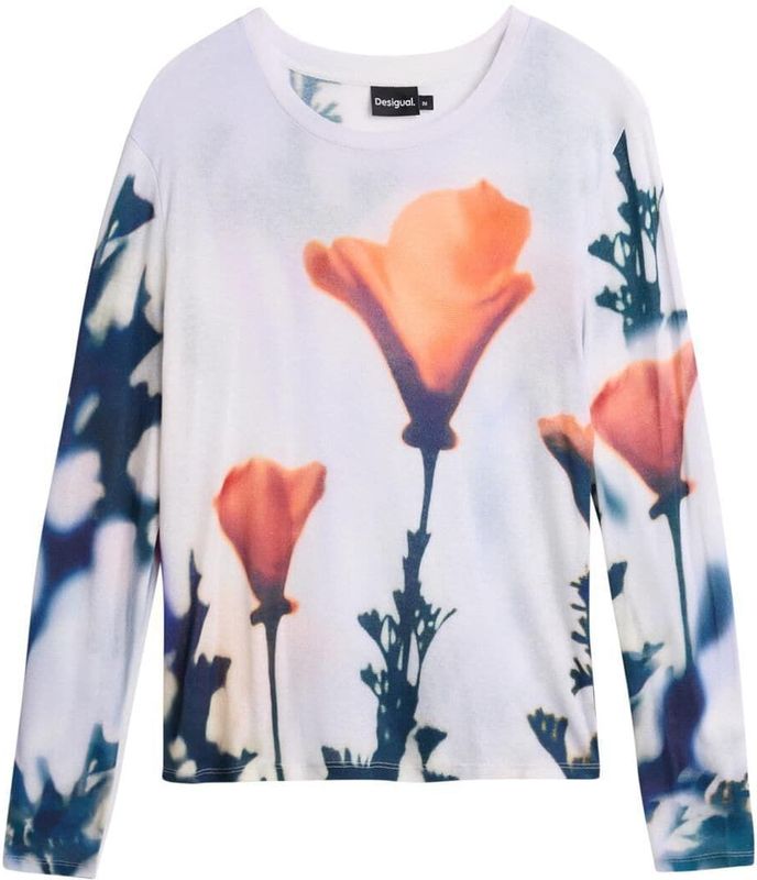 Desigual Shirt 'Poppy'  navy / koraal / wit