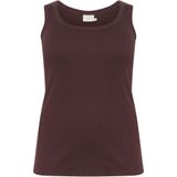 KAFFE CURVE Top 'KCCarina'  chocoladebruin