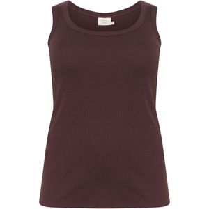 KAFFE CURVE Top 'KCCarina'  chocoladebruin