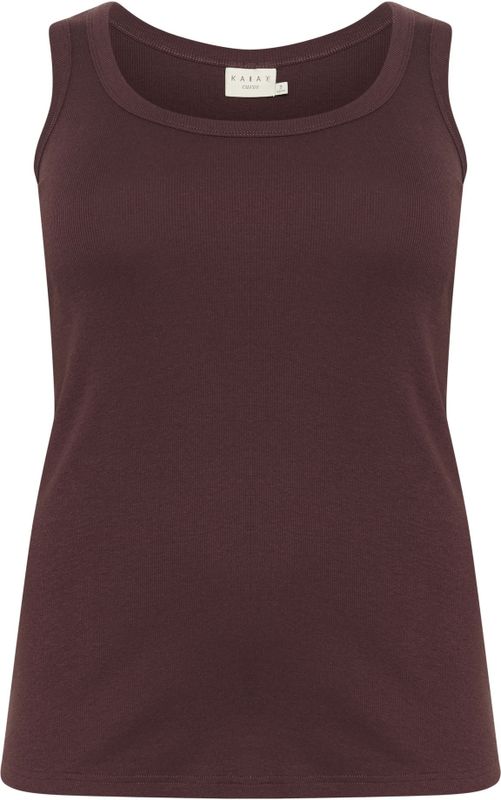 KAFFE CURVE Top 'KCCarina'  chocoladebruin