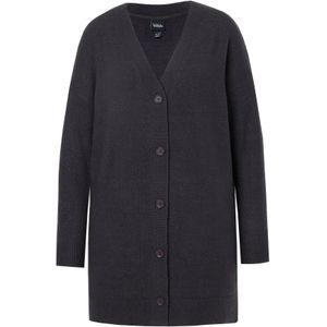 Ulla Popken Gebreid vest  donkergrijs