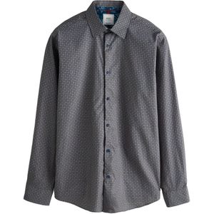 Next Overhemd  navy / donkerbruin / mintgroen