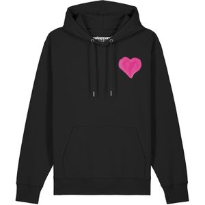 Watapparel Sweatshirt ' Pink Heart '  pink / zwart
