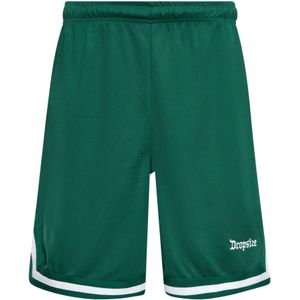 Dropsize Broek  donkergroen / wit