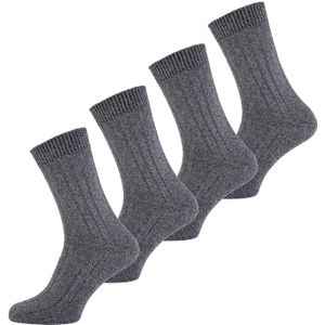 Nur Der Sokken 'Bambus'  grijs gemêleerd
