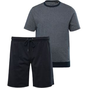 JP1880 Pyjama kort  navy / wit