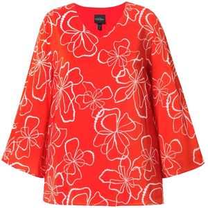 Ulla Popken Blouse  rood / wit