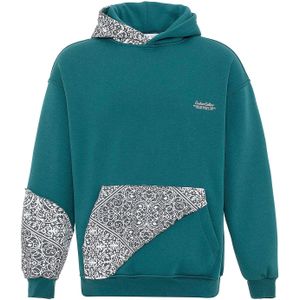 VAMOS CLO Sweatshirt  smaragd / zilver