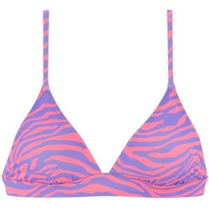 Look - Triangelbikini - Dierenprint - Violet - Koraal - Verwijderbare Softcups