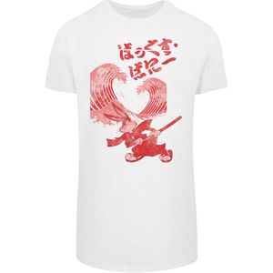 F4NT4STIC Shirt 'Bugs Bunny Shogun'  rood / watermeloen rood / wit