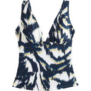 Next Tankinitop  marine / donkerblauw / goud / wit