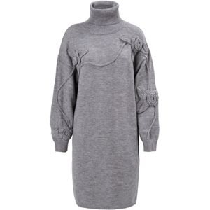 Influencer Jurk  grijs