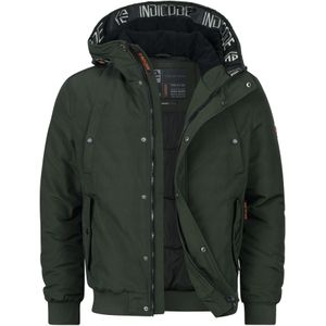 INDICODE JEANS Winterjas 'Albanos '  olijfgroen