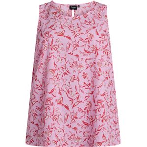 Flash by Zizzi Blouse 'Fltracy'  rosa / rood / wit