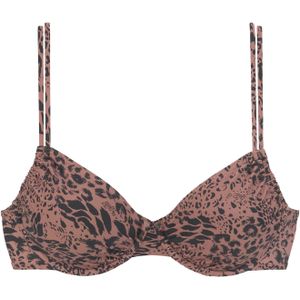LASCANA Bikinitop  bruin / zwart