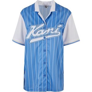 Karl Kani Blouse  royal blue/koningsblauw / wit