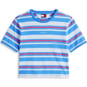 Tommy Jeans Shirt  azuur / duifblauw / rood / wit