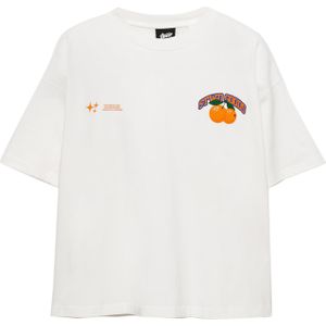 Pull&Bear Shirt  royal blue/koningsblauw / oranje / wit