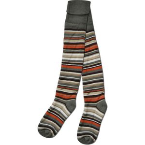 normani Kousen  donkergroen / oranje / zwart / wit