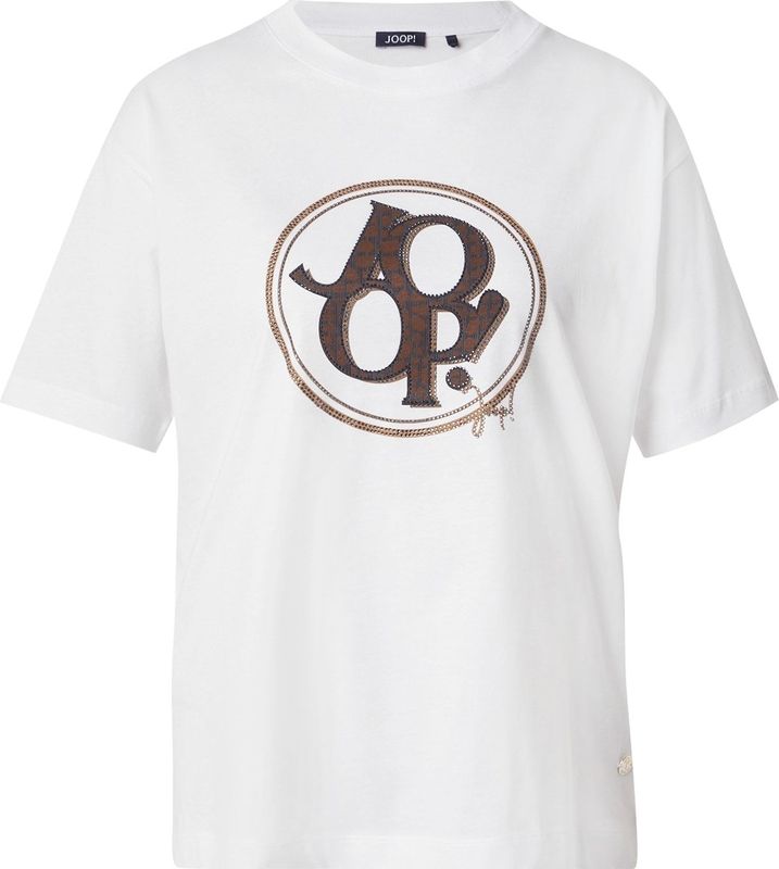 JOOP! Shirt 'Tashi'  bruin / lichtbruin / wit