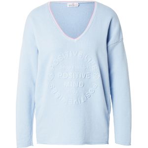 Zwillingsherz Sweatshirt 'Positive Mind'  lichtblauw