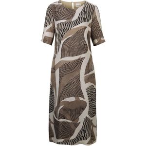 MADELEINE Jurk  bruin / taupe / zwart / parelwit